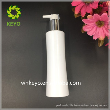 200ml 250ml white plastic pump bottle PET lotion shampoo Waist bottle